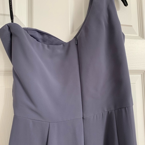 One shoulder full-length dress grey - Picture 6 of 6